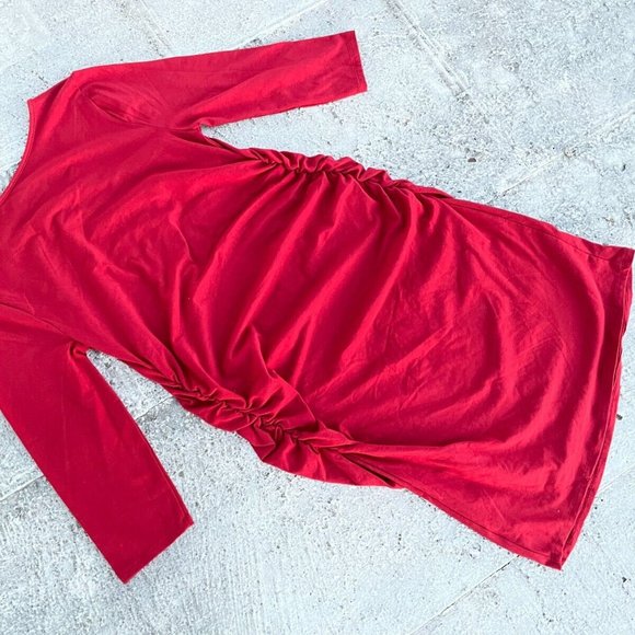 Ingrid and Isabel Maternity Red Dress Long Sleeve Dress Size XXL - Picture 6 of 13